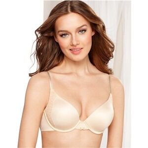 NWT Maidenform 36D Natural Boost Bra 9428 Beige Push UP 127777